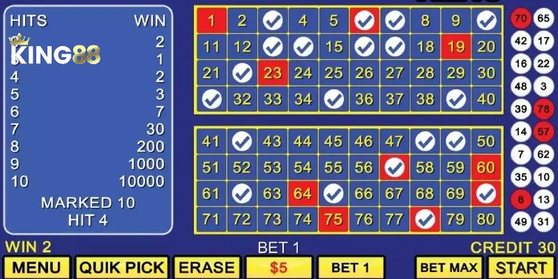Game Keno KING88 - Trải Nghiệm Cá Cược Đỉnh Cao 7 Cách trải nghiệm tựa game tại sân chơi King88
