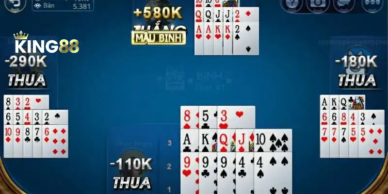 Mậu Binh KING88: Hướng Dẫn Và Chiến Thuật Chơi Hiệu Quả 7 Xếp bài hợp lý và khoa học khi chơi Mậu Binh